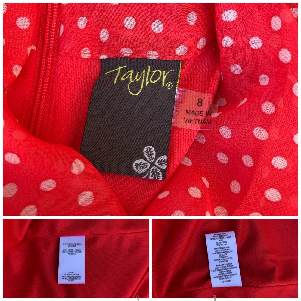 Taylor Red High Low Dress - Picture 10 of 16
